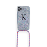 Glitter Case With Crossbody Rope