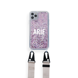 iPhone : Customised Glitter Case With Lanyard : Repeat Pattern