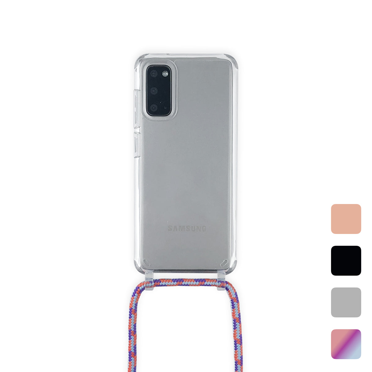 Samsung : Clear Case With Sling : Alphabet